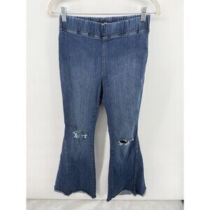 BKE Jeans Womens  Parker Universal Fit High Rise Super Flare M Blue Denim